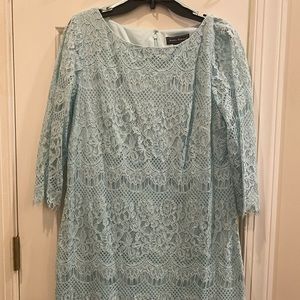 Mint Lace Shift Dress Jessica Howard EUC